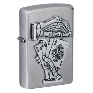 49536 Dead Man's Kártya Rátétes embléma Zippo öngyújtó