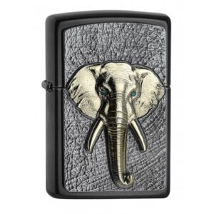 2006551 Zippo öngyújtó, Elefánt rátétes embléma