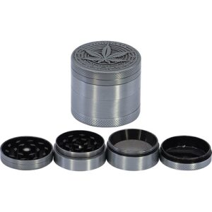 11335 REMO.Grinder-dohányörlő fém , 4 részes- 4 cm átmérő