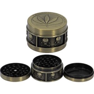 11345 REMO.Grinder-dohányörlő fém , 3 részes-5,5 cm átmérő