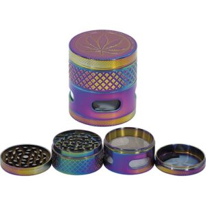 11349 REMO.Grinder-bongpipa fém , 4 részes-5,5 cm átmérő
