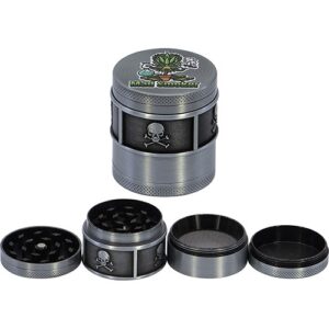 11361REMO.Grinder-dohányörlő fém , 4 részes-4 cm átmérő