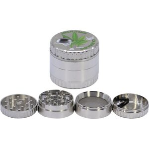 11362 REMO.Grinder-dohányörlő fém , 4 részes-5 cm átmérő