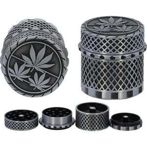 11375 Grinder- dohányörlő fém , 4 részes- 4 cm átmérő