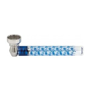 58431 Fém pipa + üveg - 9,5 cm