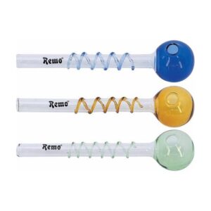 58627 REMO.Üveg pipa-13 cm,több színben-készlet szerint